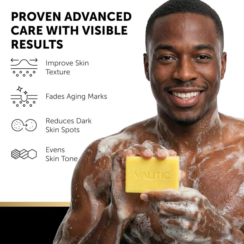 Brightening Lemon & Turmeric Kojic Acid Soap - Vitamin C & Retinol Infused | Dark Spot Corrector (3 Pack)