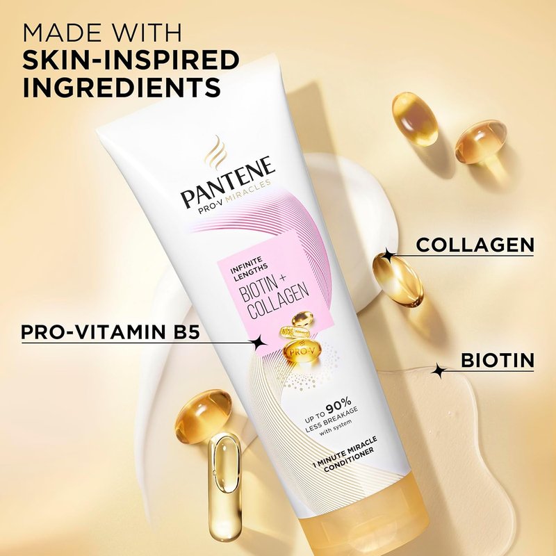 Pantene Pro-V | Miracles Infinite Lengths Conditioner - Biotin & Collagen, 10.9 FL OZ