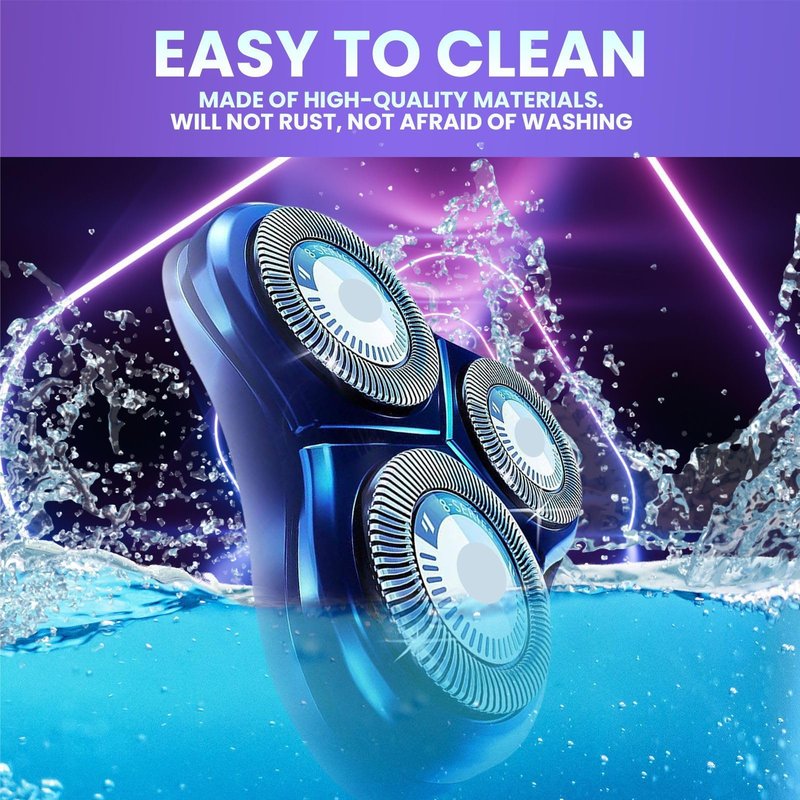 HQ8 Replacement Heads Compatible with Philips Norelco Aquatec Shaver, HQ8 Blades Fits for Philips Norelco Razor PT720 AT880 AT810, 9-pc Pack