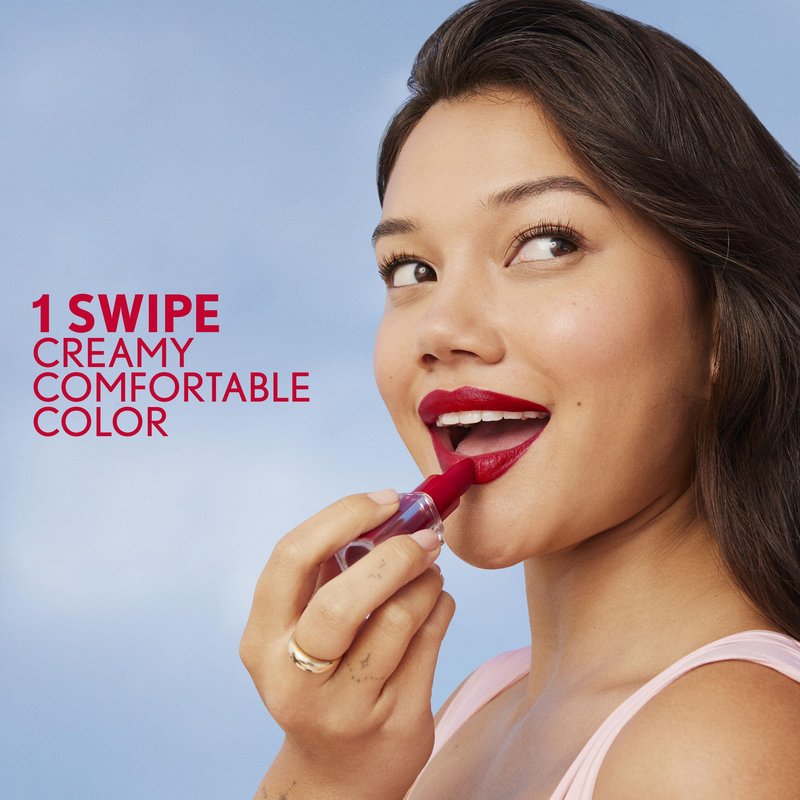 CoverGirl Clean Lip Color, True Petal, Satin Finish, Squalane, Avocado & Aloe, Carmine-Free, Non-Drying, 0.12oz