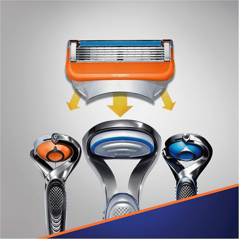 Gillette Fusion5 Razor - 12 Precision Blades for Men | Ultimate Shaving Experience
