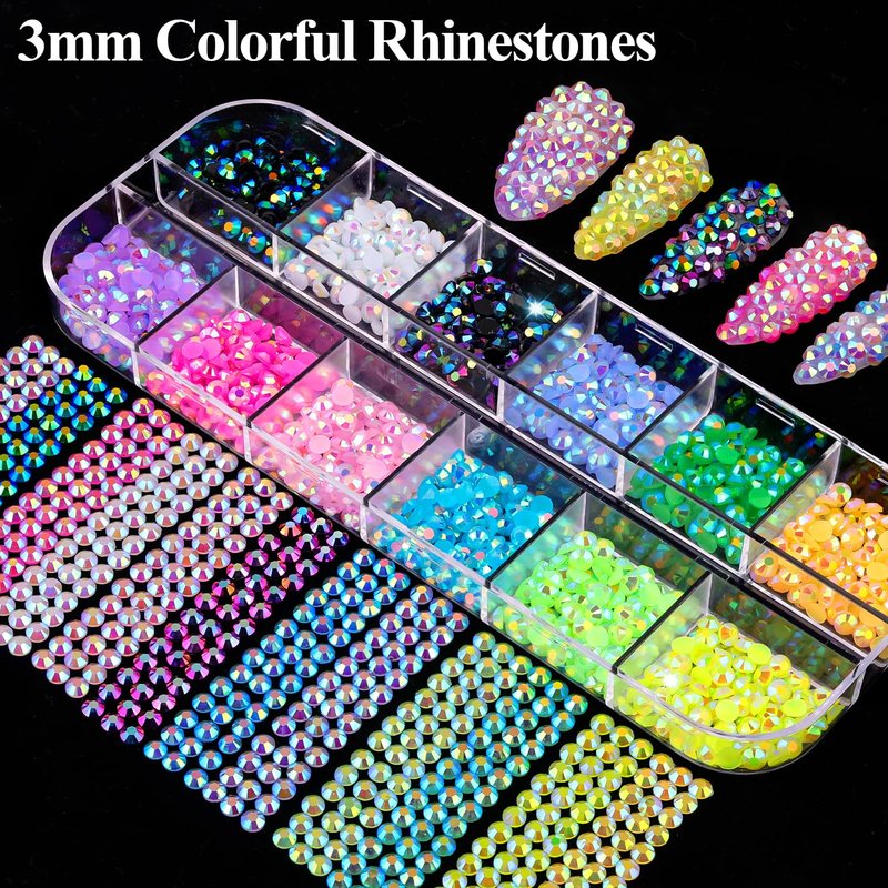 8 Boxes Nail Charms and Gems for Manicure, Flat Pearls Nail Flowers Nail Rhinestones and Charms for Nail Art, Colorful Pearl Nail Charm Nail Bows Multi Shapes Flatback Nail Design Kit Nail Accessories