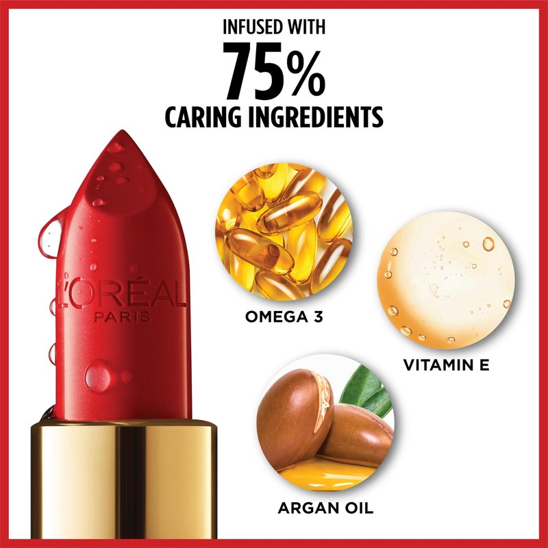 L'Oreal Paris Colour Riche Original Creamy, Hydrating Satin Lipstick with Argan Oil and Vitamin E, Mauved , 1 Count
