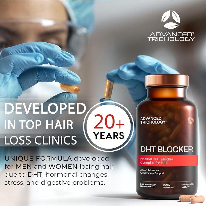 Regine Switzerland DHT Blocker - Hair Growth Supplement for Thinning Hair | Approved by American Hair Loss Association