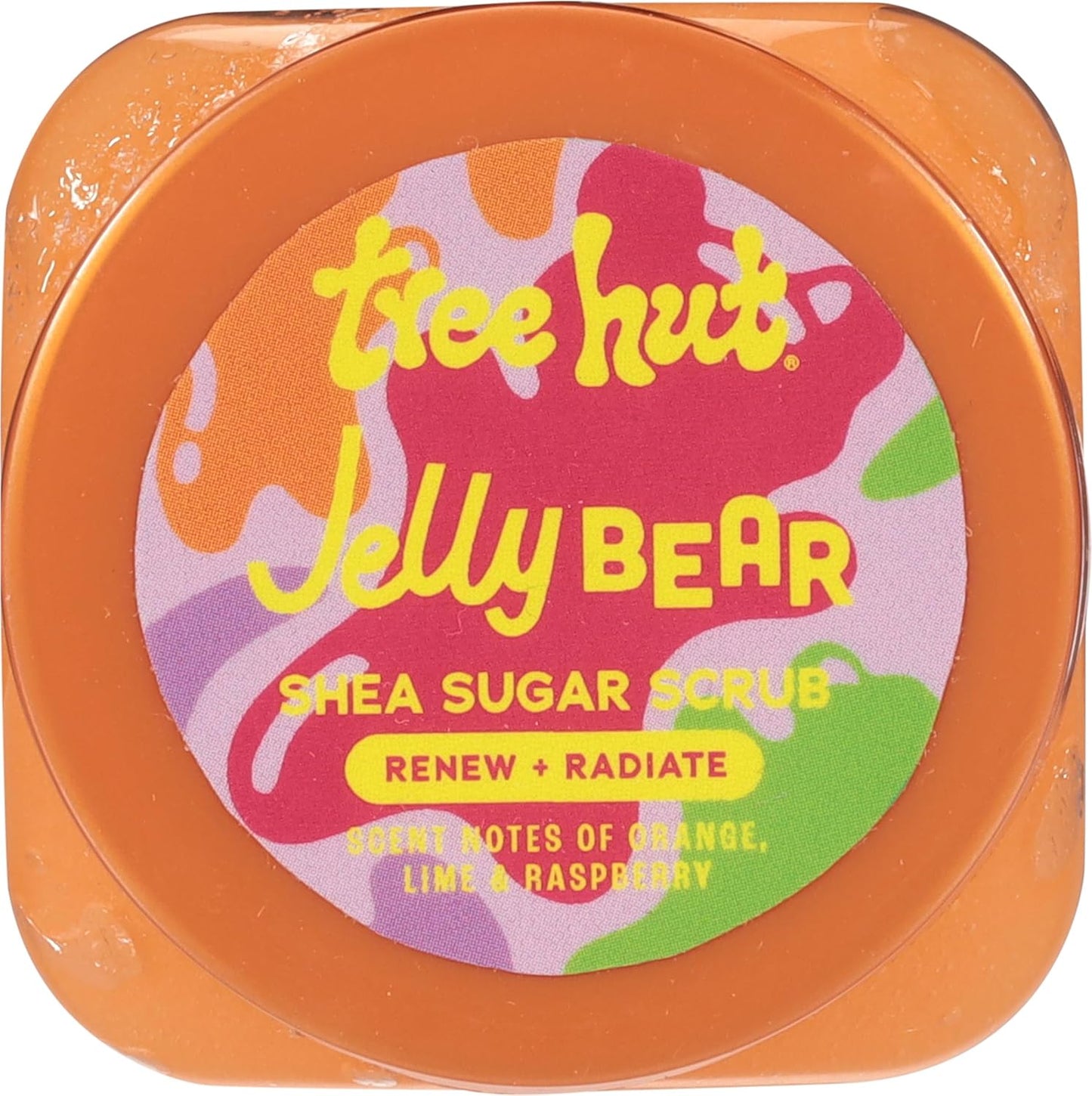 Tree Hut Mini Jelly Bear Shea Sugar Scrub - Exfoliating & Hydrating Body Scrub with Shea Butter | Travel Size 3.4 oz