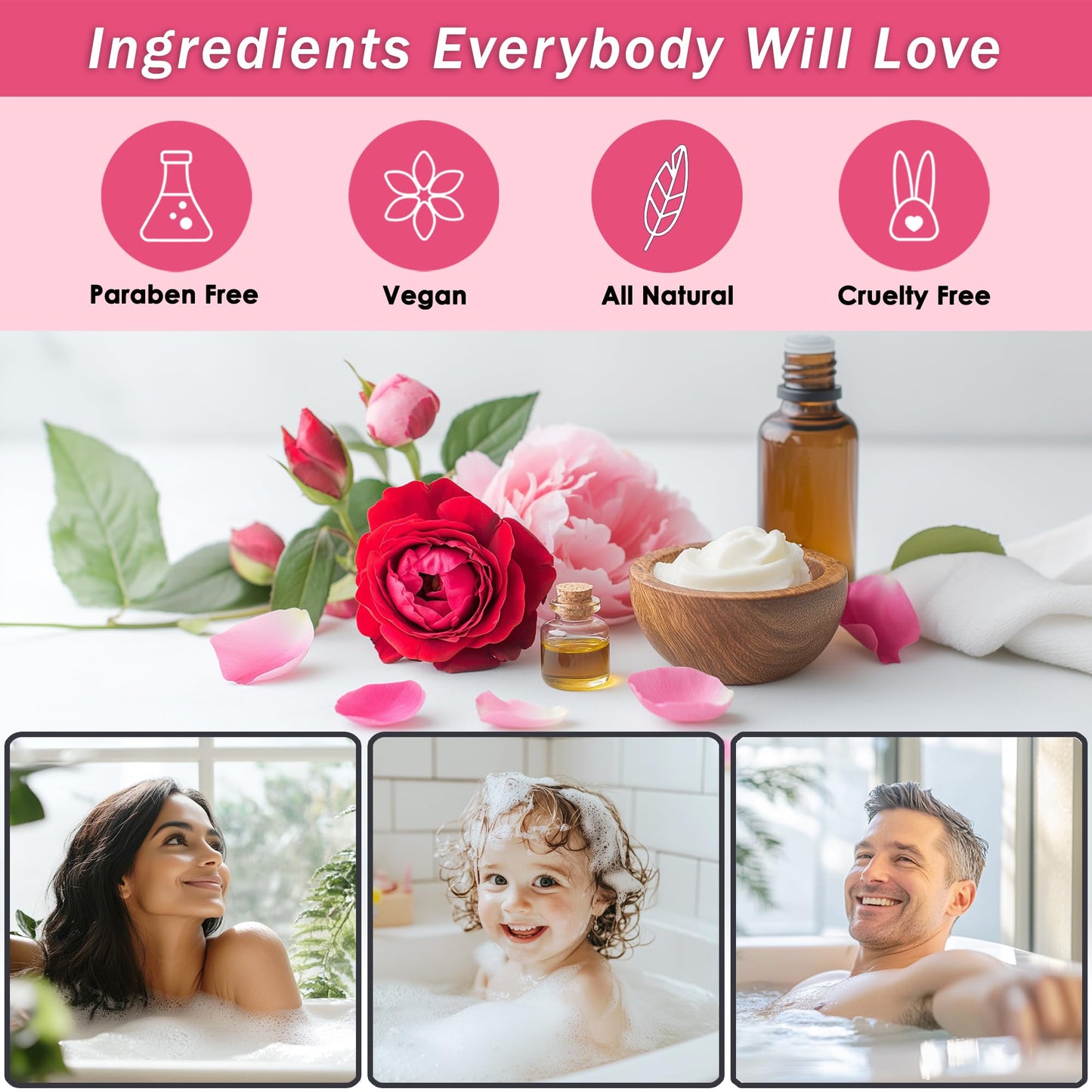 Aqua Elegante Spa Gift Basket - Luxury Bath Set with Body Wash, Bubble Bath, Lotion, Salts, Scrub, Spray, Shower Puff, Towel, Gifts for Women, Mom, Wife, Her - Rose Oil & Peony