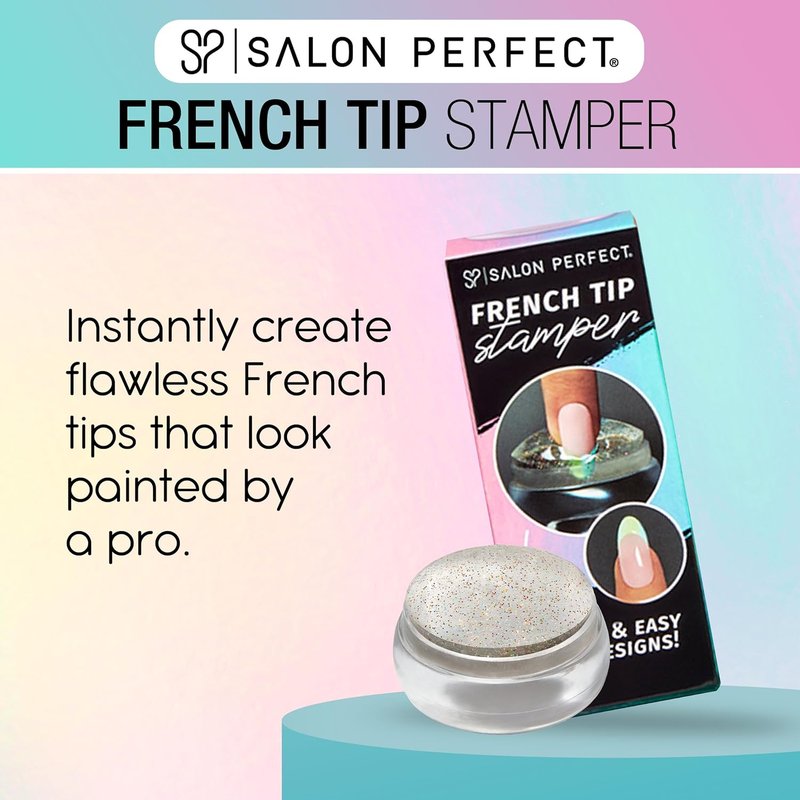 French Tip Nail Stamp - Quick & Easy DIY Manicure Kit | Nail Art Tool for Perfect Designs, 1-Pack