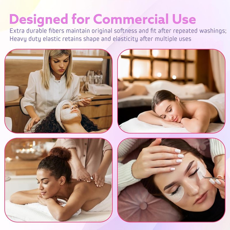 Massage Table Sheets Set - 3-Piece Microfiber Spa Bed Covers | Soft, Wrinkle & Oil Resistant - White