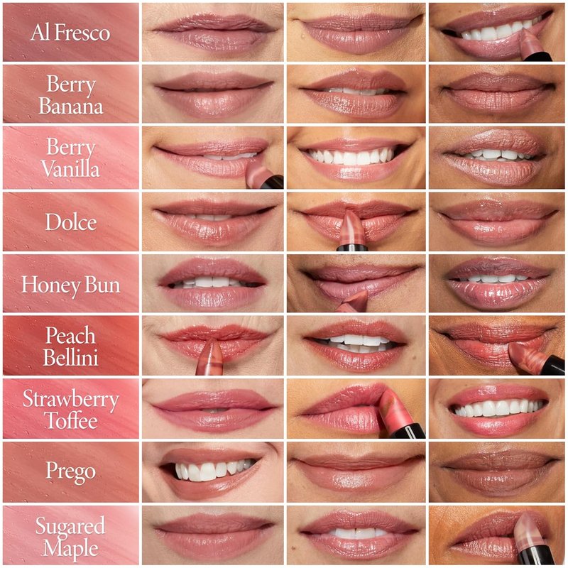 Laura Geller New York Italian Marble Sheer Lipstick - Hydrating Berry Vanilla - Lightweight Cream Finish with Vitamin E