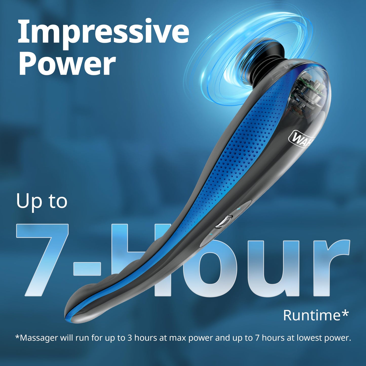 Wahl Lithium-Ion Deep Tissue Percussion Handheld Massager for Muscles, Back, Neck, Shoulder Pain Relief, Cordless, Adjustable Intensity, Long Battery Life, FSA Eligible, Model 4232