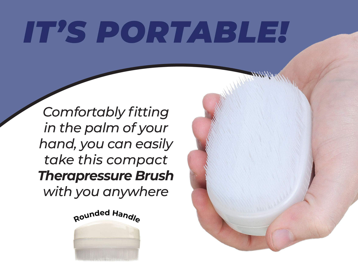 Wilbarger Therapy Brush, 2 Pack – Therapressure Brush for Occupational Therapy for Sensory Brushing – Protocol Designed by Patricia Wilbarger – Use as Part of The Wilbarger Brushing Protocol
