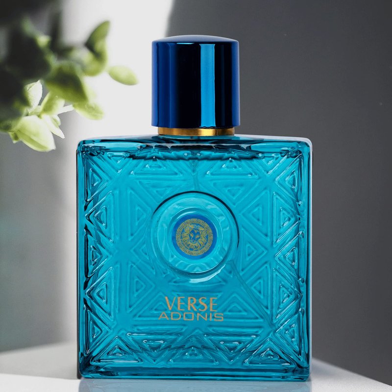 NovoGlow Verse Adonis Eau De Parfum for Men 3.4 Fl. Oz. 100ml Men's Perfume Refreshing Combination of Woody Floral & Fruity Scents - Masculine Scent Lasts All Day A Gift for Any Occasion