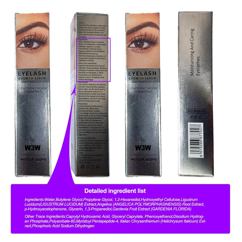Eyelash Growth Serum - Rapid Lash & Brow Enhancer for Stronger, Healthier Lashes | Vegan & Cruelty-Free (1 PCS)