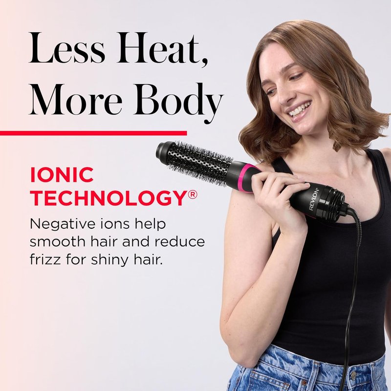 Revlon One-Step Hair Dryer & Styler - Root Booster Round Brush for Fast, Salon-Quality Blowout | 1.5-Inch Size