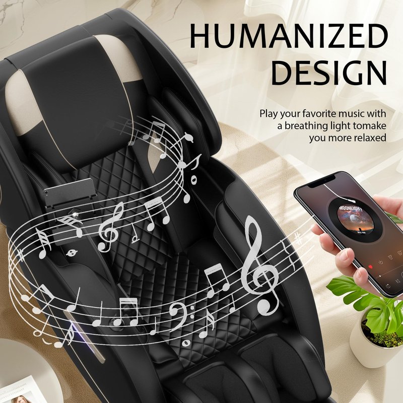 AYJOIR 2026 Massage Chair Full Body, Zero Gravity SL-Track Shiatsu Massage Recliner Chair with Body Scan, 6 Fix Point Rollers,Airbags,Deep Yoga Stretch, Heating Function