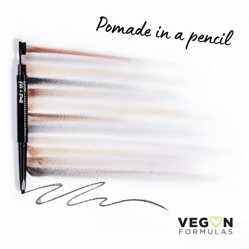 NYX PROFESSIONAL MAKEUP Eyebrow Pomade Pencil - Fill & Fluff Formula, Blonde Shade