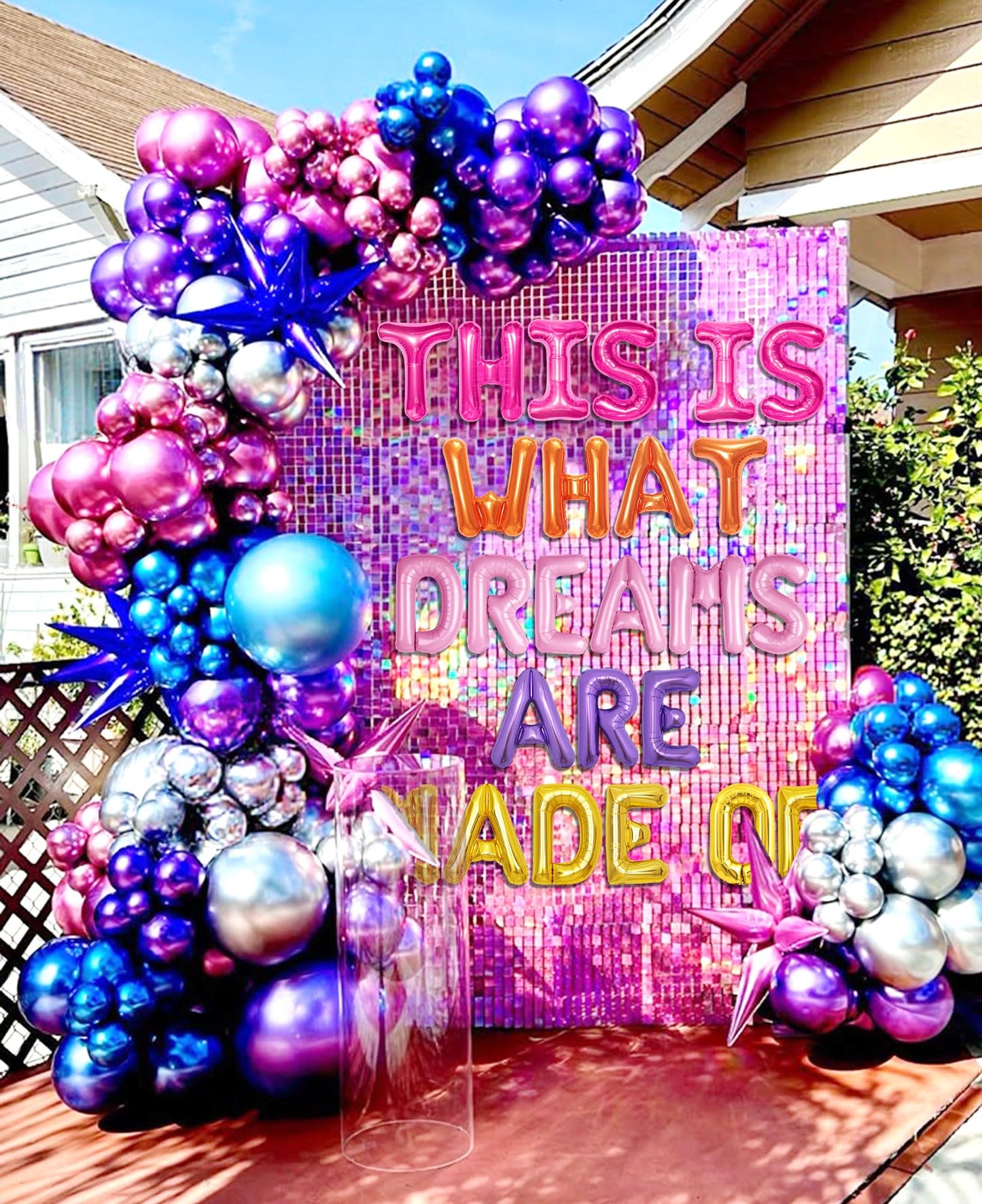 Y2K Party Decorations This Is What Dreams Are Made of Banner for Teenage Dream Banner 2000s Baby Party Decoration Y2K 2000s Pink Party Decorations with Latex Balloons