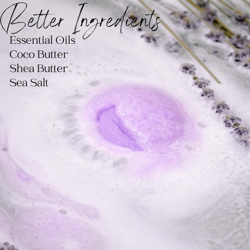 EvolutionUSA Lavender Dreams Bath Bombs for Women, 12 Organic Flower Bath Bombs, Soft Lavender Bath Bombs, Womens Bath Bombs Gift, Lush Bath Bombs for Girls, Relaxing Bathbombs, Bath Balls