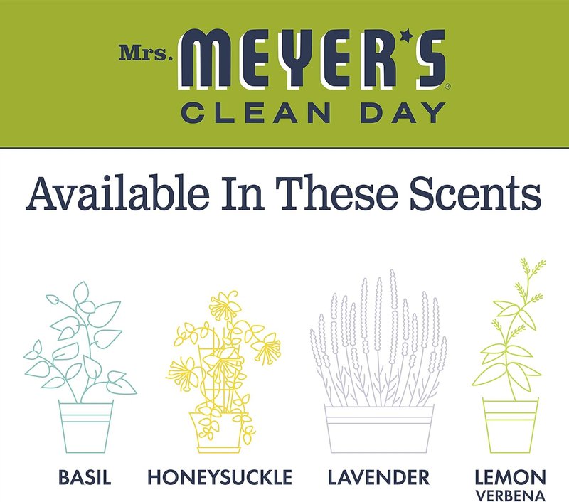 Mrs. Meyers Liquid Hand Soap Refill - 33 Oz Lemon Verbena Scent | Eco-Friendly Pack of 6