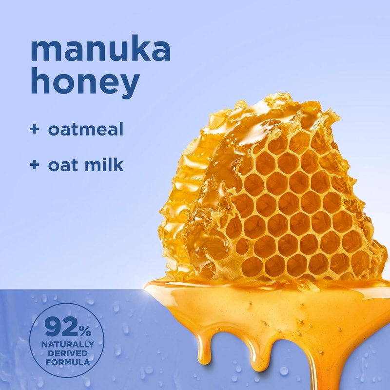 SheaMoisture Manuka Honey Oatmeal Body Wash - Smooth & Exfoliating for 24H Moisture | 18 oz