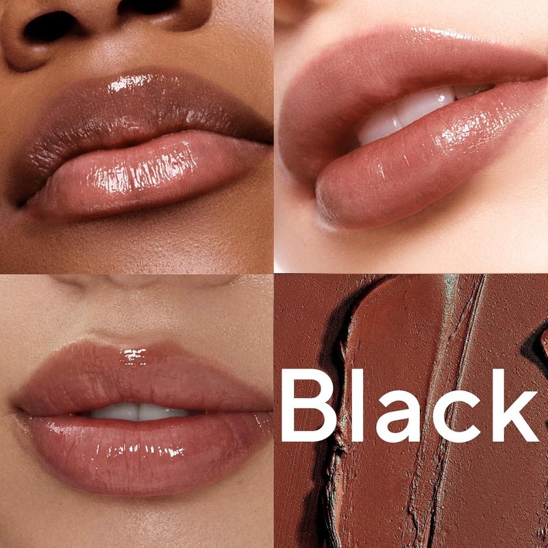 Honey Tinted Lip Balm - Sheer Lightweight Lip Stain for All Skin Tones | Natural Cherry Tint, 2-Pack (Black & Pink)