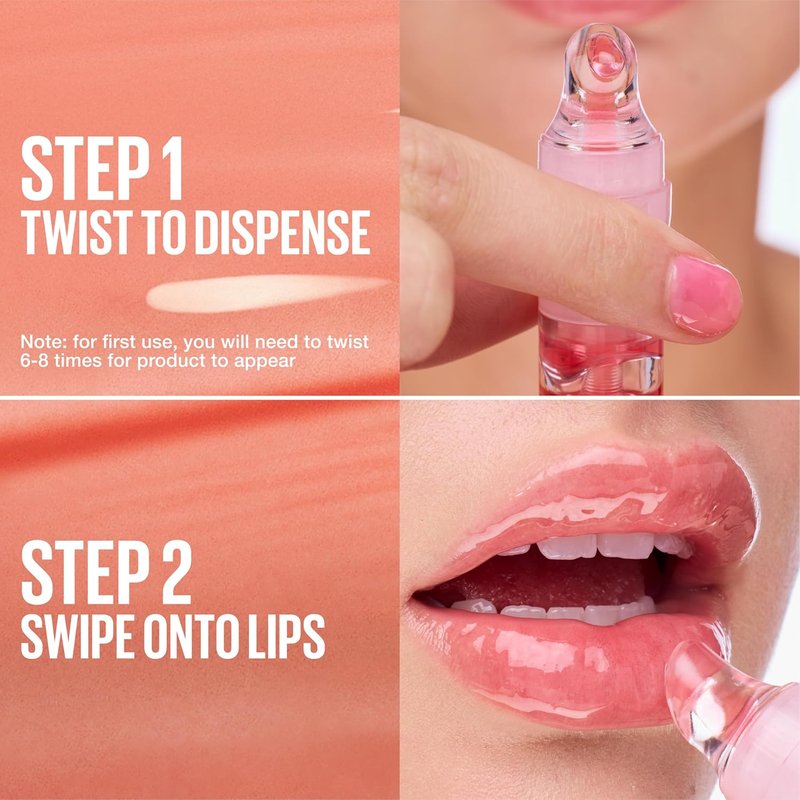 Maybelline Lifter Oil-In-Gel Lip Gloss - Hydrating Tinted Balm with Hyaluronic Acid | Sheer Coral