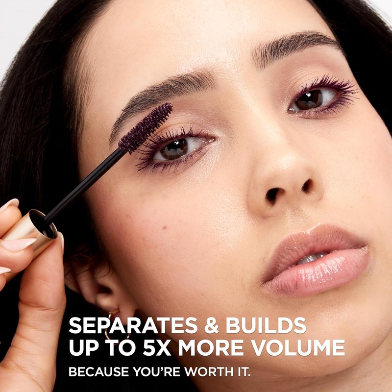 L'Oreal Paris Voluminous Mascara - Lengthening & Volume Formula, Washable, Deep Violet, 0.26 Fl Oz.
