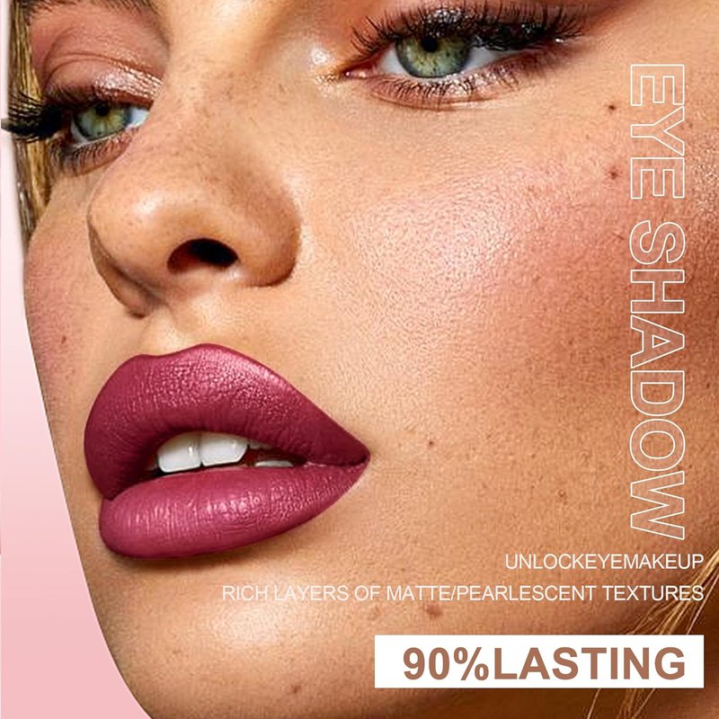 BANGFENG Diamond Lip Gloss Set - 6PCS Matte & Pearlescent Finish, Long-Lasting Hydration, High-Pigment Formula