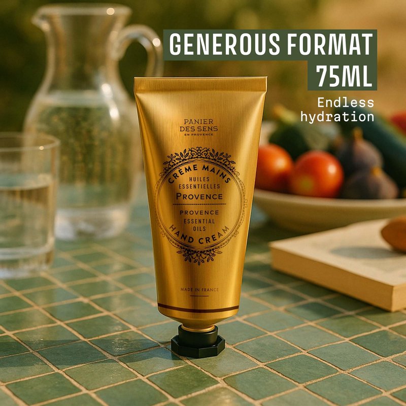 Panier des Sens – Provence Citrus Hand Cream – Moisturizing Hand Lotion for Dry Skin – Premium French Hand Cream, Softening Care for Women, 97% Natural Ingredients, 2.5 Fl Oz