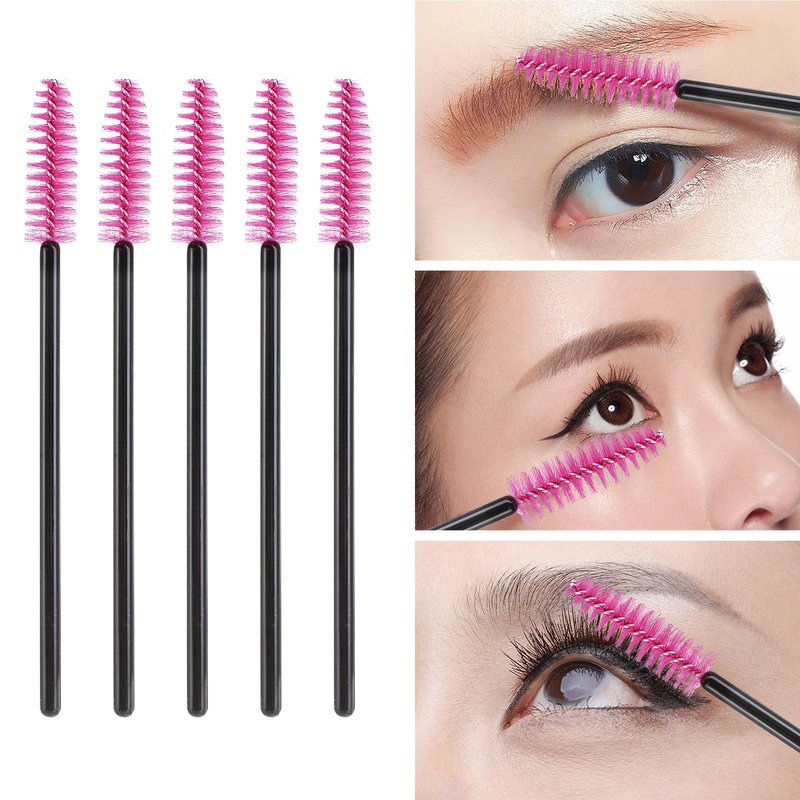 200 Pcs Disposable Mascara Wands Eyelash Brush Spoolies for Eye Lash Extension, Eyebrow and Makeup