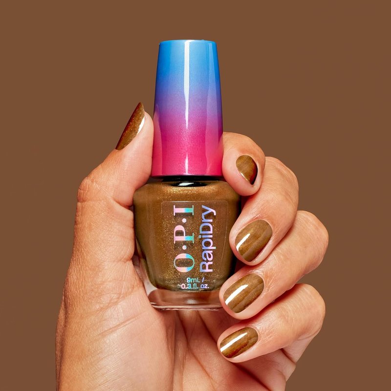 OPI RapiDry Quick Dry Nail Polish - Opaque Crème & Shimmer Winter Shades | Smudge-Proof & Fast Drying in 60 Seconds | Vegan Formula