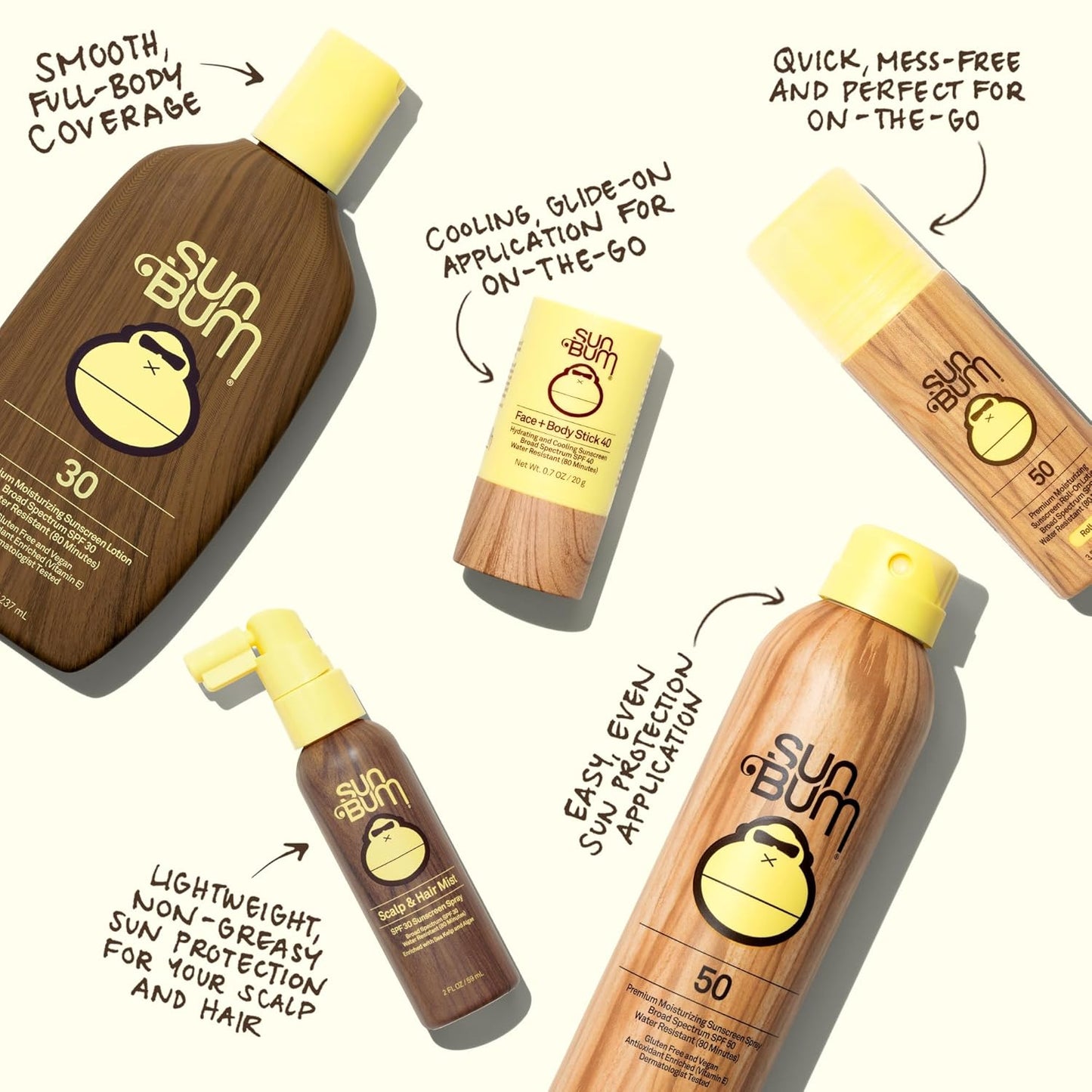 Sun Bum SPF 50 Sunscreen Body Spray - Broad Spectrum Moisturizing Formula with Vitamin E | 6 oz, Hawaii Compliant
