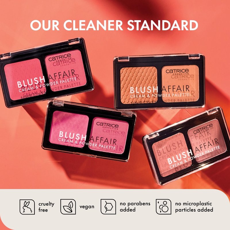 Catrice | Blush Affair Cream & Powder Palette | Highly Pigmented Radiant Cream & Soft Matte Powder | Vegan & Cruelty Free (020 Pleasing Pink)
