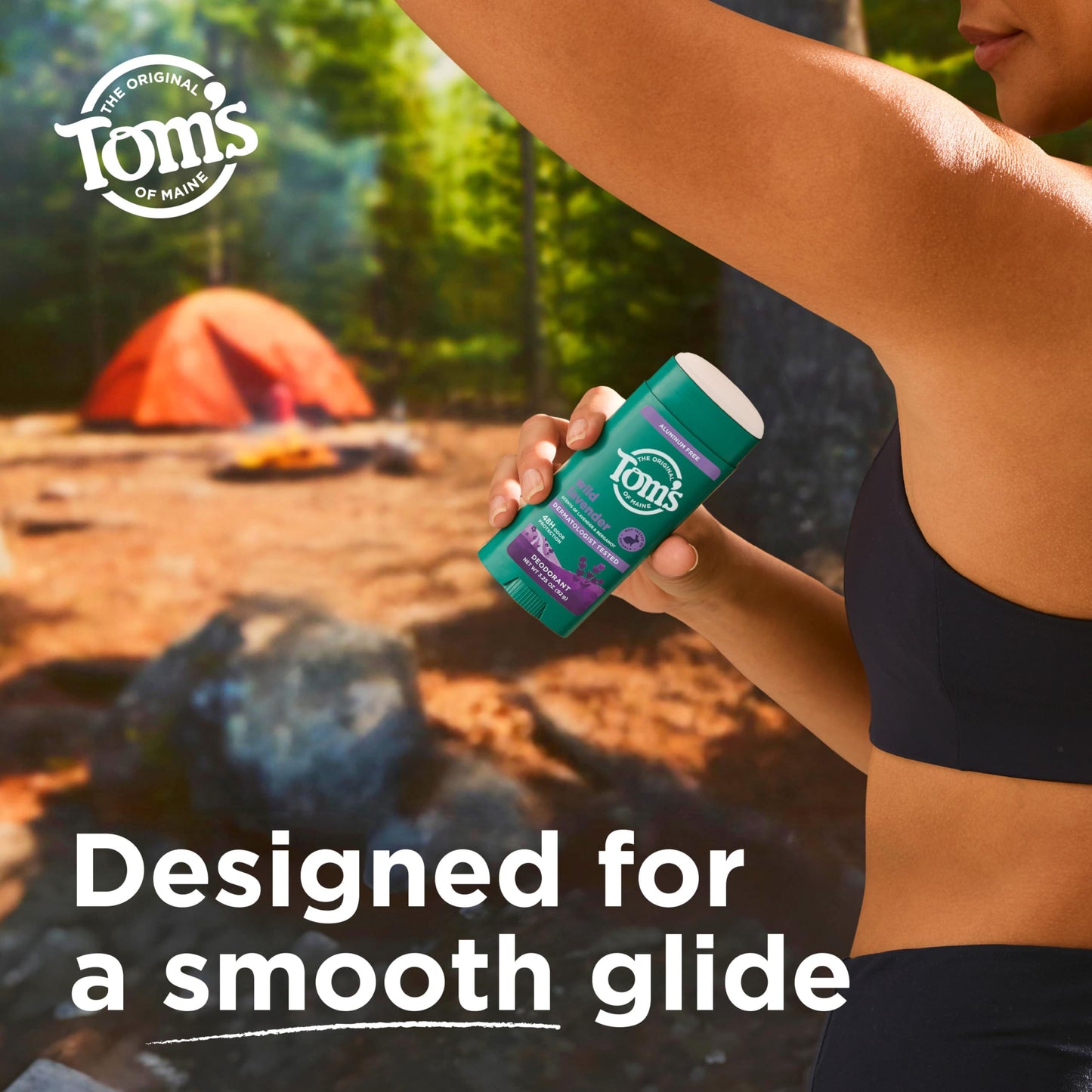 Tom’s of Maine Wild Lavender Natural Deodorant for Men and Women, Aluminum Free, No Artificial Fragrances, Dyes, or Preservatives, Baking Soda Free, 48-Hour Odor Protection, 3.25 oz