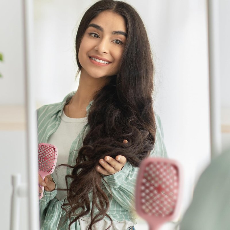 FHI Heat UNbrush Mini Detangler Brush - Pain-Free Brushing for All Hair Types | Lightweight, Anti-Static Bristles