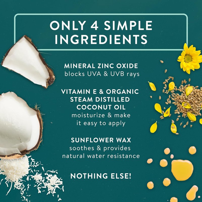 Badger Mineral Sunscreen SPF 30 - Lightweight, Moisturizing & Reef Safe | 4 Fl Oz, Unscented