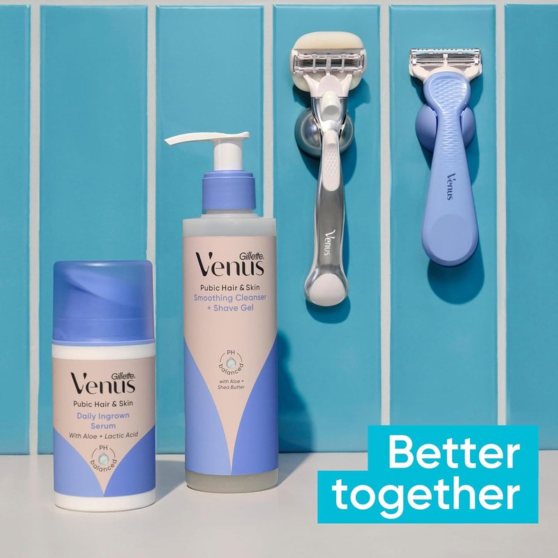 Gillette Venus Women's Intimate Grooming Razor - Bikini & Pubic Hair Care | Handle + 3 Refills