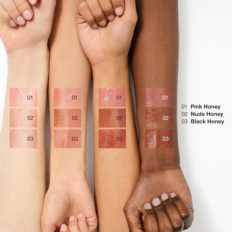 Clinique Almost Lipstick Tinted Lip Balm - Sheer & Lightweight in 3 Iconic Shades: Black Honey, Pink, Nude Honey