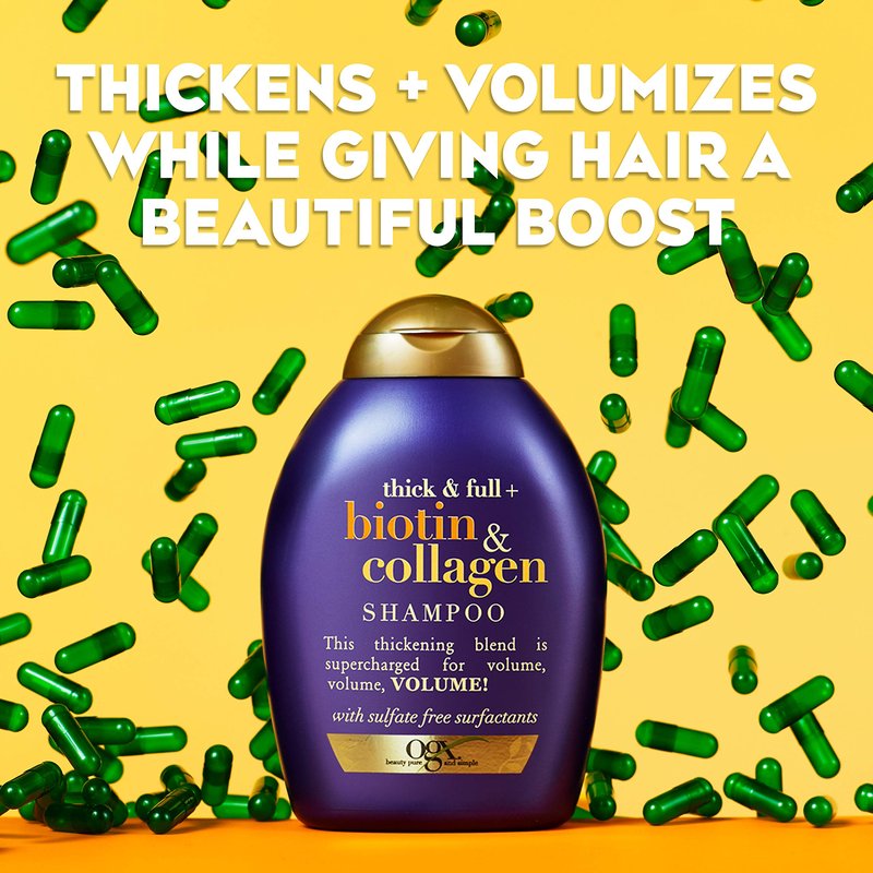 OGX Thick & Full + Biotin & Collagen Shampoo, 13 Ounce