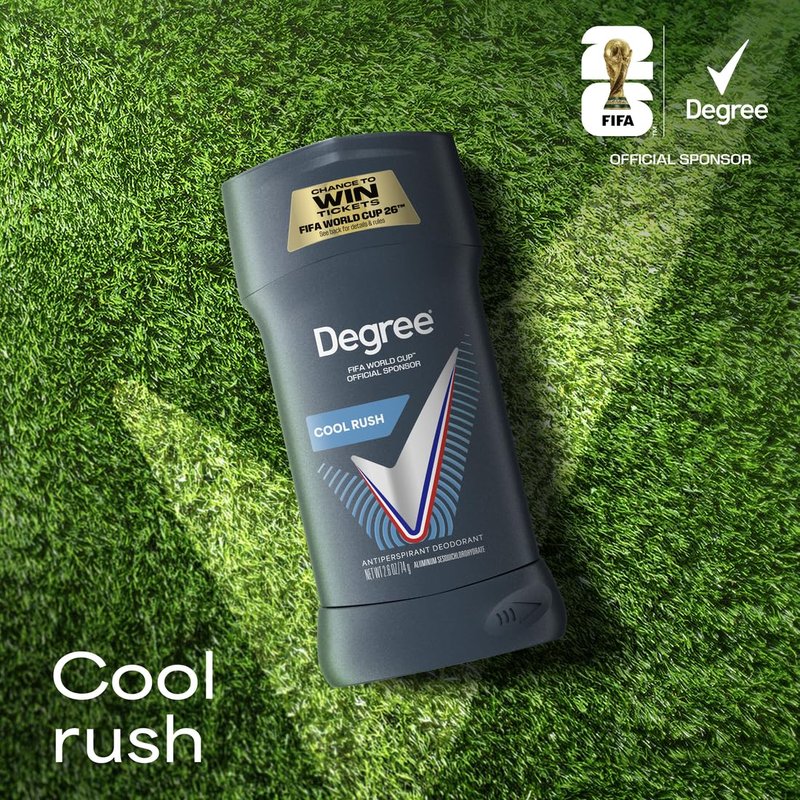 Degree Men Advanced Protection Antiperspirant - Cool Rush 72-Hour Odor Control | 2.7 oz (4 Count)