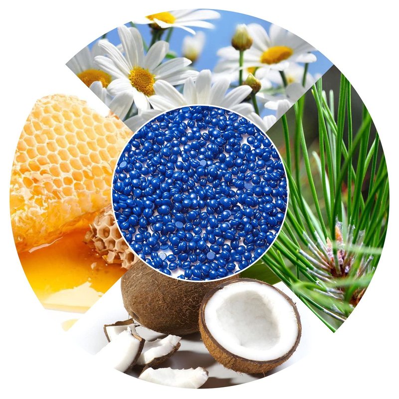 Hard Wax Beads for Hair Removal, Yovanpur Wax Beads for Sensitive Skin, Har Wax Beans for Coarse Hair, Waxing beads for Face, Eyebrow, Body, Bikini, Brazilian At Home 300g (10.5 Oz)/bag (Blue)