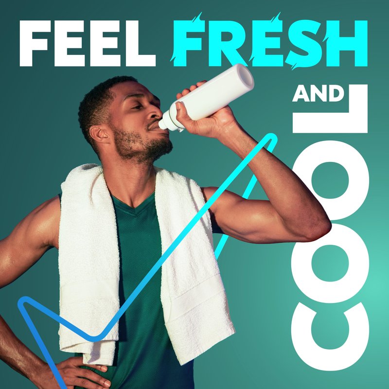 Degree All Day Fresh Body Wash Cool Rush Deep Cleansing 20 FO