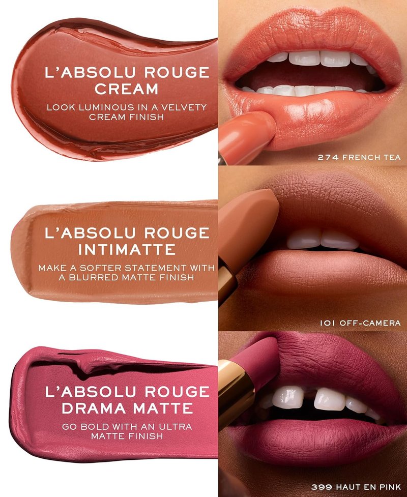 Lancôme L'Absolu Rouge Hydrating Lipstick | Smudge-Resistant, Luminous Finish, 18HR Comfort