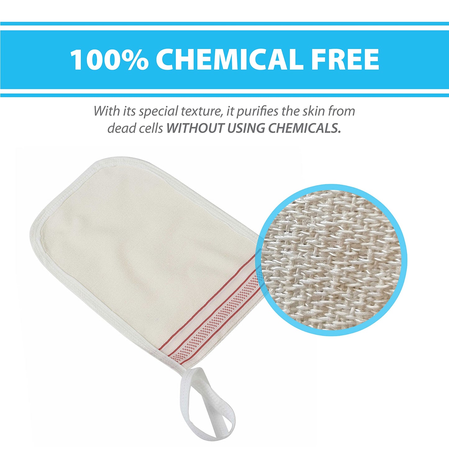 Turkish Exfoliating Gloves – Face & Body Exfoliation Mitts - Bath Hammam Spa Exfoliator Kese Glove - Body Scrub Glove to Remove Dead Skin – Brighten & Soften Skin – 4Pcs (White & Burgundy)