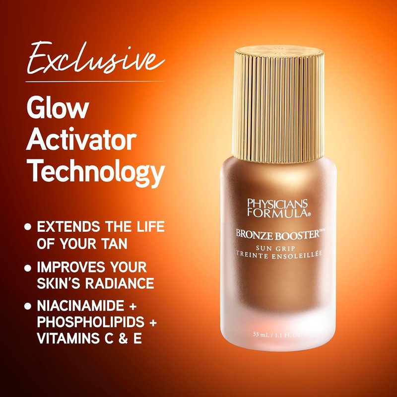 Bronze Booster™ Glow Activated Bronzing Primer - Sun Grip Formula for Radiant Skin
