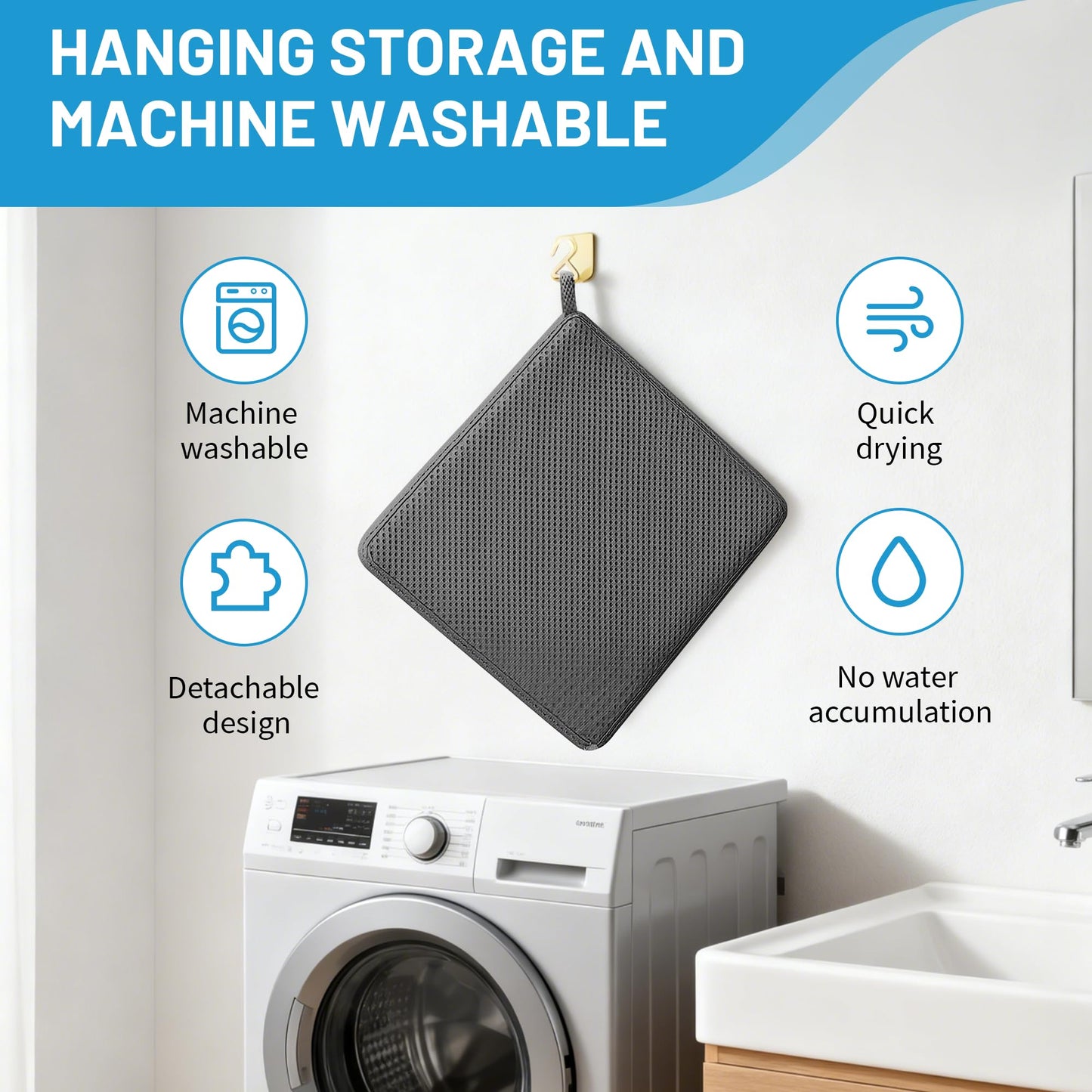 Sinigerel Shower Seat Cushion, Soft Chair Pad for Elderly Bathing，Easy to Clean & Quick Dry，Using 4D air Fiber Material，Suitable for Shower Seats, Poolside Rest, Dressing Room Seats