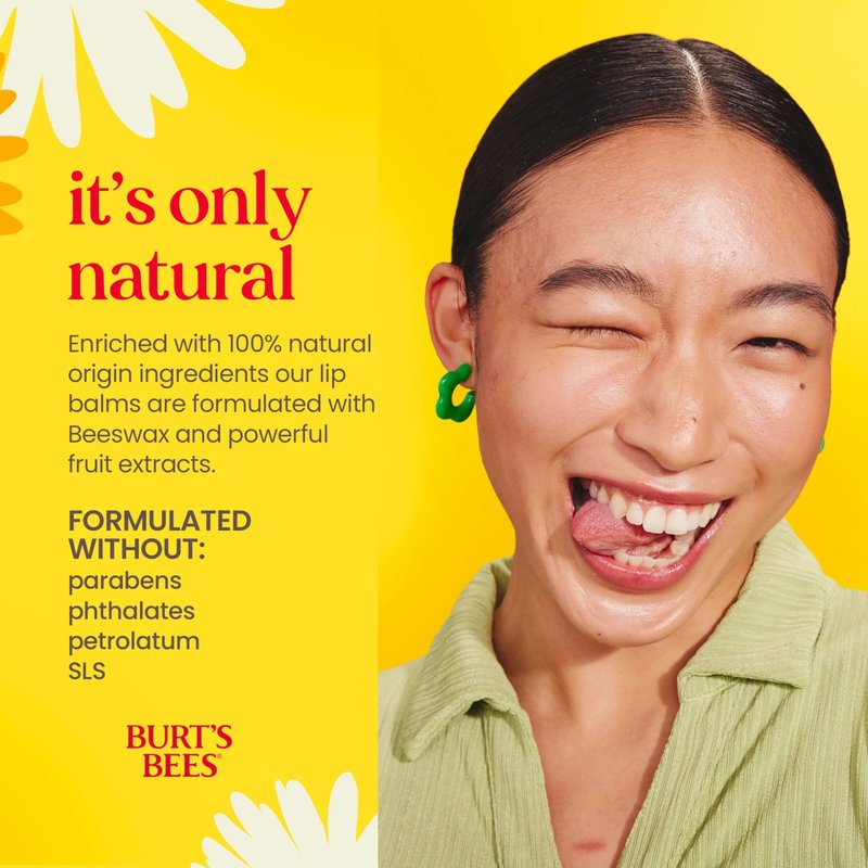 Burt's Bees 100% Natural Moisturizing Lip Balm (Original Beeswax) (Pack of 12)