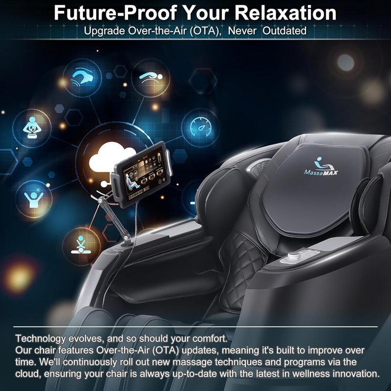 MassaMAX 2026 4D Massage Chair - Full Body Recliner with AI Voice Control & 27 Auto Modes | Zero Gravity & Heating Features
