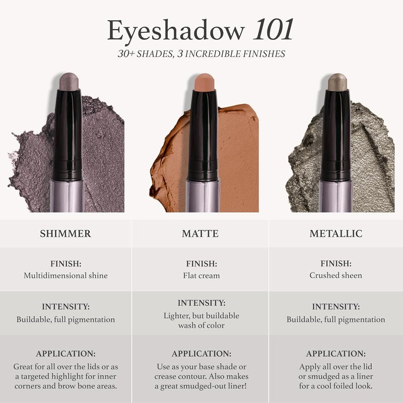 Julep Crème-to-Powder Eyeshadow Stick Duo - Champagne Shimmer & Mint Matte Finish