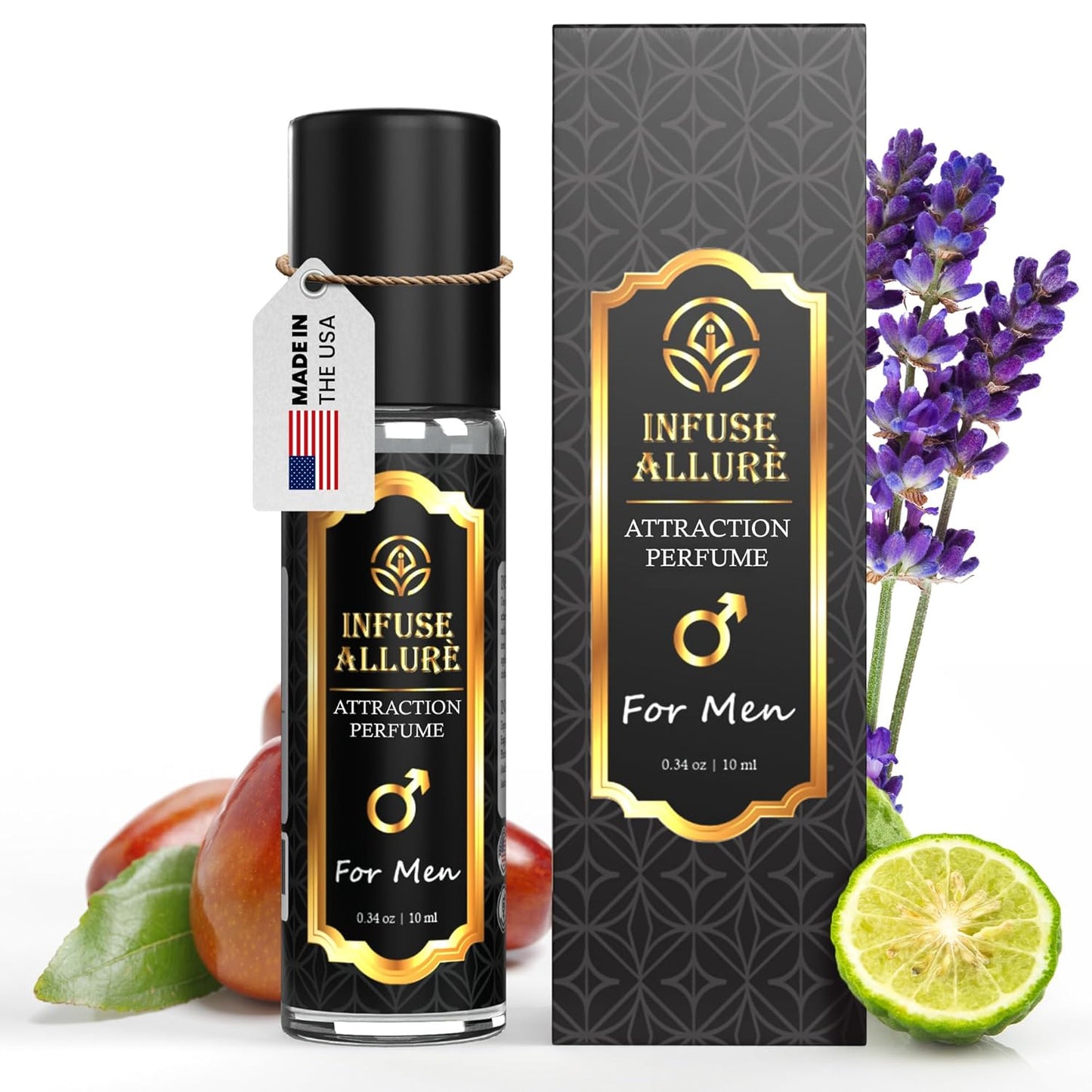 Skiennix Premium Pheromones Perfume Oil for Men - Bold Extra Strength Formula - Irresistible Jojoba Blend 10ml